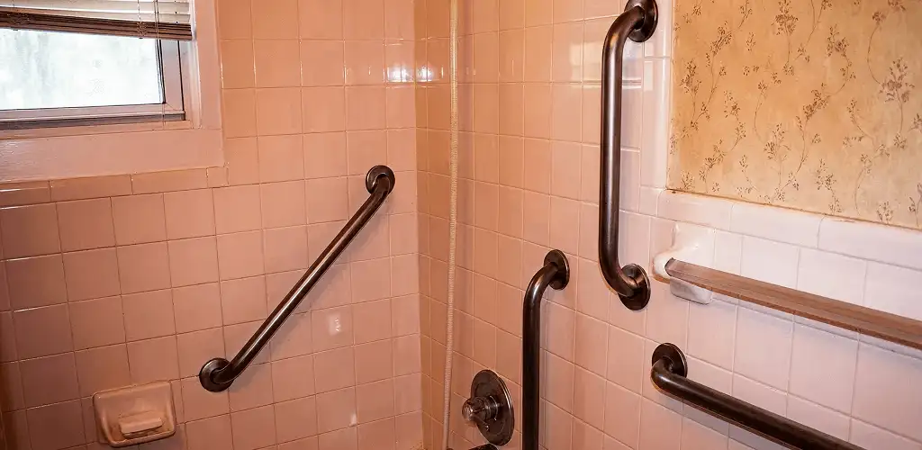 Shower grab bar installation for bathroom safety and accessibility in Detroit, MI